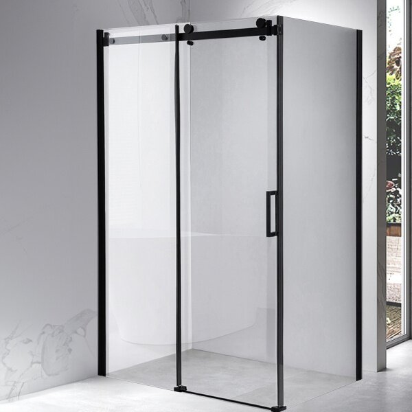 BPS-koupelny Obdĺžnikový sprchový kút BS15B 110x80 čierna/transparent - bez vaničky
