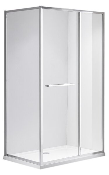 BPS-koupelny Obdĺžnikový sprchový kút KIRA 90x80 chróm/transparent - bez vaničky