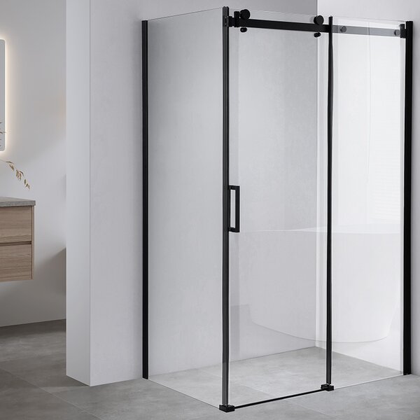 BPS-koupelny Obdĺžnikový sprchový kút BS15B 110x80 čierna/transparent - bez vaničky