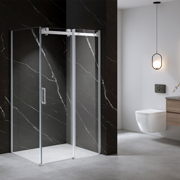 BPS-koupelny Obdĺžnikový sprchový kút KZ202B WH 110x90 biela/transparent - bez vaničky