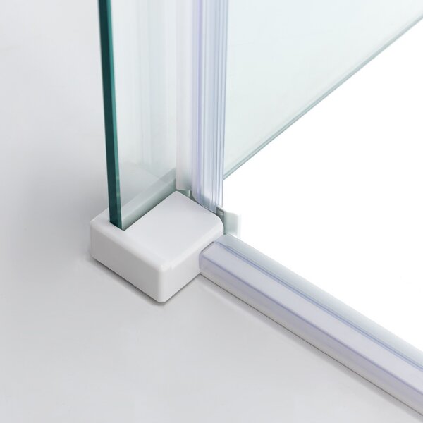 BPS-koupelny Obdĺžnikový sprchový kút KZ202B WH 110x90 biela/transparent - bez vaničky