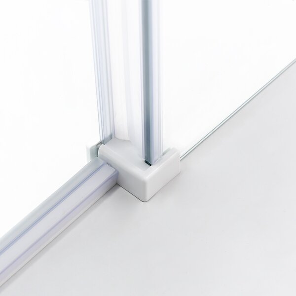BPS-koupelny Obdĺžnikový sprchový kút KZ202B WH 110x90 biela/transparent - bez vaničky