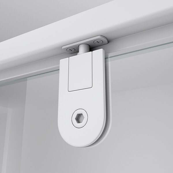 BPS-koupelny Obdĺžnikový sprchový kút KZ05A WH 90x80 biela/transparent - bez vaničky