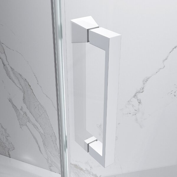 BPS-koupelny Obdĺžnikový sprchovací kút KZ103A WH 100x80 biela/transparent - bez vaničky