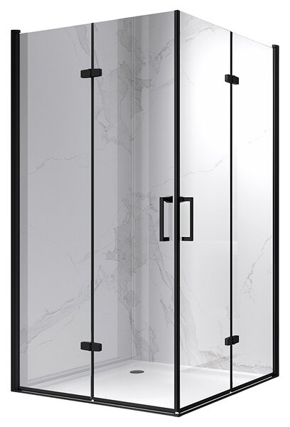 BPS-koupelny Obdĺžnikový sprchovací kút ZES KZ13B BL 110x90 čierna/transparent - bez vaničky