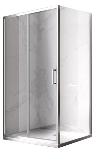 BPS-koupelny Obdĺžnikový sprchovací kút ZES KZ103 90x80 chróm/transparent - bez vaničky