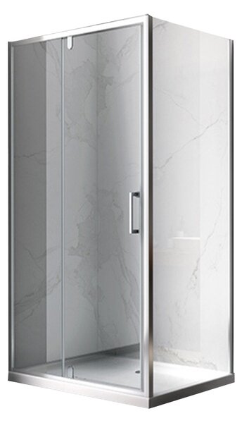 BPS-koupelny Obdĺžnikový sprchový kút ZES KZ06D 120x80 chróm/transparent - bez vaničky