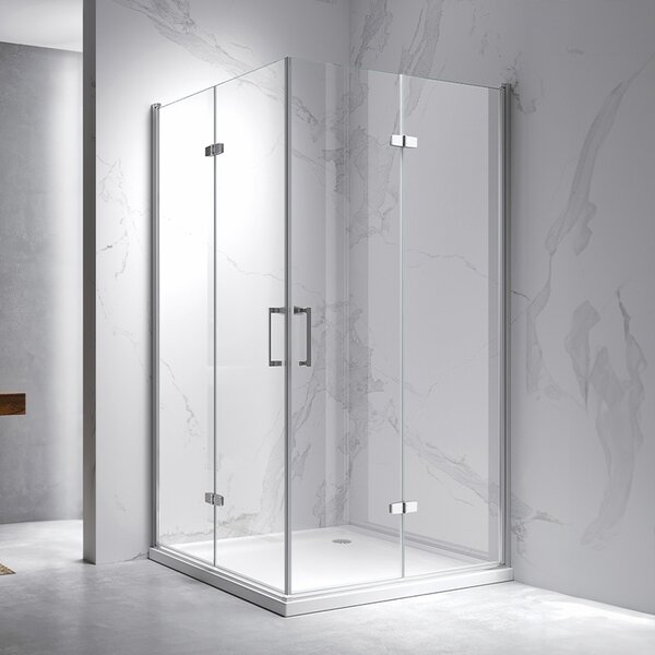 BPS-koupelny Obdĺžnikový sprchový kút ZES KZ13B 110x90 chróm/transparent - bez vaničky