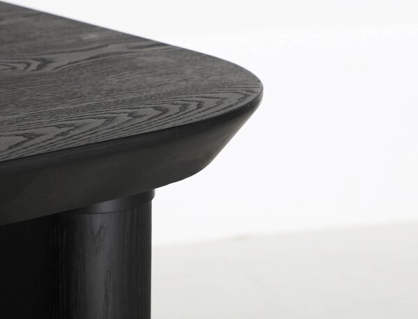 MUZZA Konferenčný stolík 120 x 40 cm Roge čierný