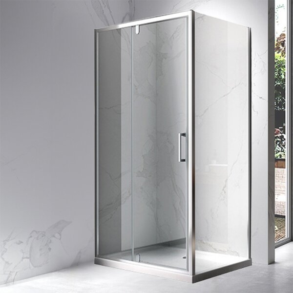 BPS-koupelny Obdĺžnikový sprchový kút ZES KZ06D 120x80 chróm/transparent - bez vaničky