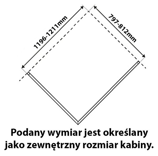 BPS-koupelny Obdĺžnikový sprchovací kút ZES KZ02D 120x80 chróm/transparent - bez vaničky