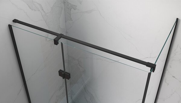 BPS-koupelny Obdĺžnikový sprchovací kút ZES KZ03D BL 120x100 čierna/transparent - bez vaničky