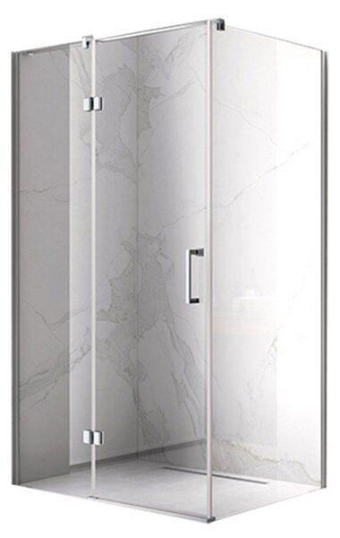 BPS-koupelny Obdĺžnikový sprchovací kút ZES KZ02D 120x80 chróm/transparent - bez vaničky