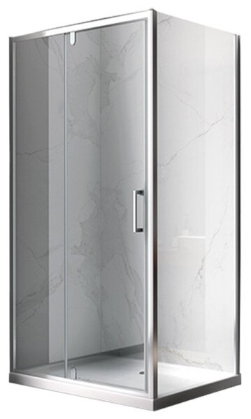 BPS-koupelny Obdĺžnikový sprchový kút ZES KZ07B 110x90 chróm/transparent - bez vaničky