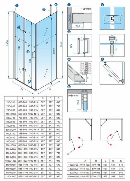BPS-koupelny Obdĺžnikový sprchový kút ZES KZ20E 110x80 chróm/transparent - bez vaničky