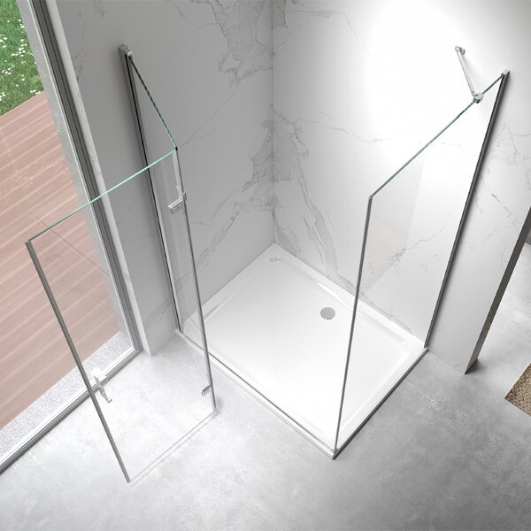 BPS-koupelny Obdĺžnikový sprchový kút ZES KZ20E 110x80 chróm/transparent - bez vaničky