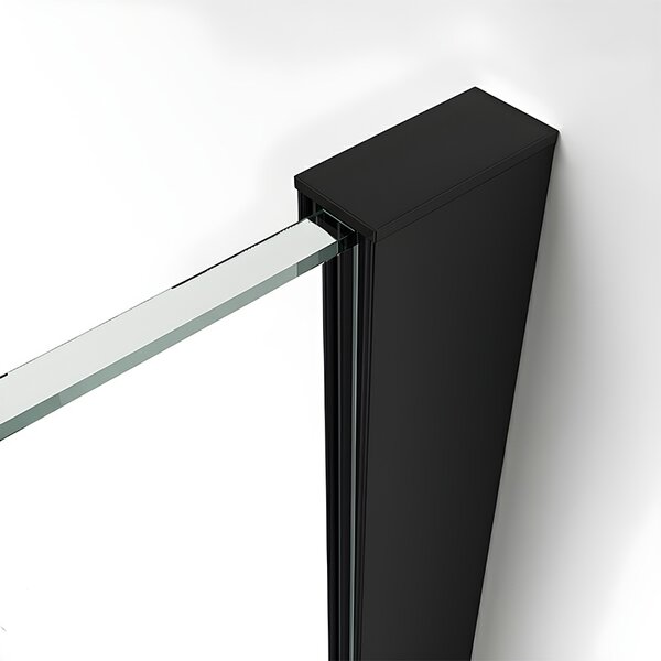 BPS-koupelny Obdĺžnikový sprchovací kút ZES KZ22A BL 100x80 čierny/transparent - bez vaničky