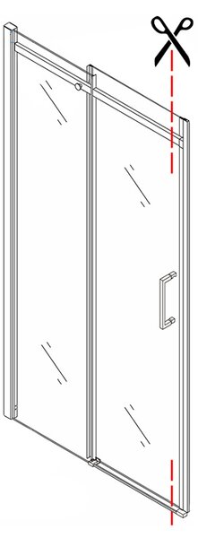 BPS-koupelny Obdĺžnikový sprchovací kút ZES KZ22A BL 100x80 čierny/transparent - bez vaničky