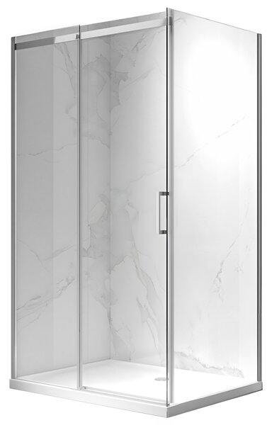 BPS-koupelny Obdĺžnikový sprchový kút ZES KZ22A 100x80 chróm/transparent - bez vaničky