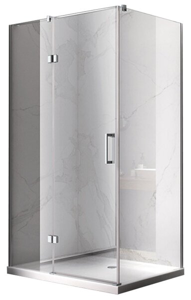 BPS-koupelny Obdĺžnikový sprchovací kút ZES KZ02C 110x80 chróm/transparent - bez vaničky