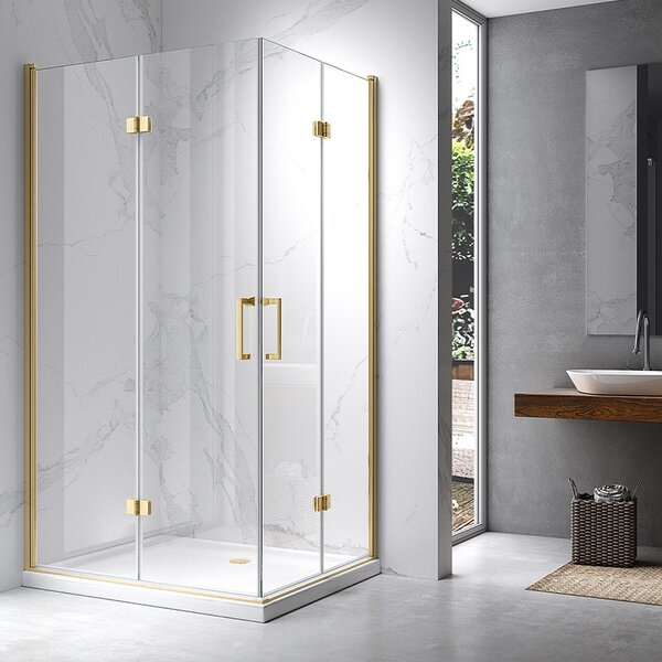BPS-koupelny Obdĺžnikový sprchový kút KZ12B 100x80 chróm/transparent + vanička SXL03C BL čierna