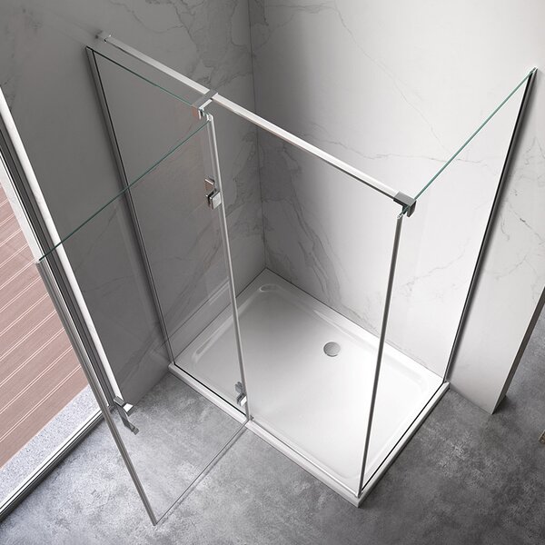 BPS-koupelny Obdĺžnikový sprchovací kút ZES KZ02C 110x80 chróm/transparent - bez vaničky