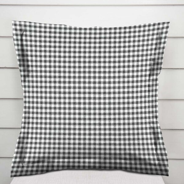 Biante Dekoračná obliečka na vankúš s lemom Rebeka RE-012 Sivo-biela kocka malá 30 x 50 cm