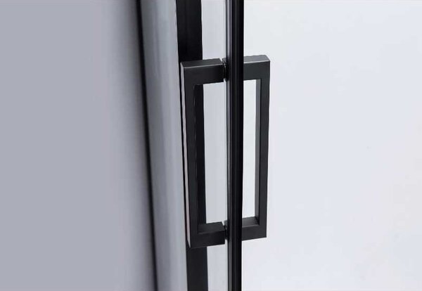BPS-koupelny Obdĺžnikový sprchový kút BS15B 110x80 čierna/transparent - bez vaničky