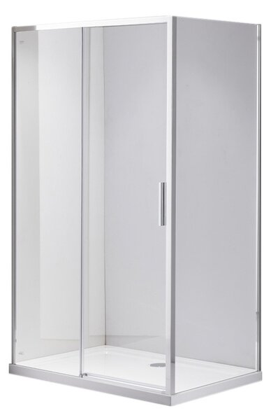 BPS-koupelny Obdĺžnikový sprchovací kút NOVA CH 90x80 chróm/transparent - bez vaničky