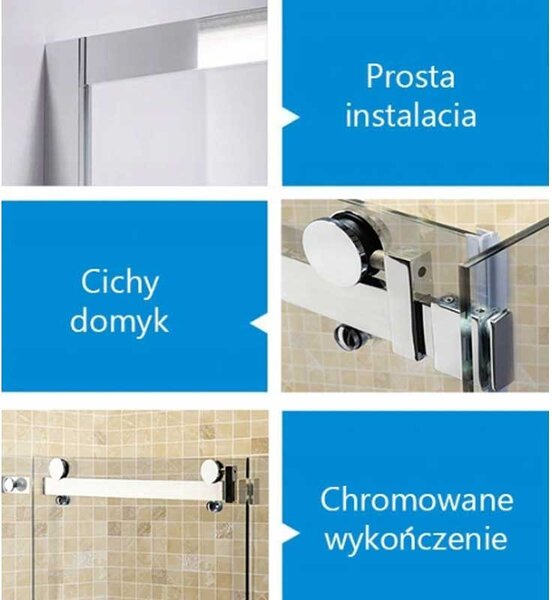 BPS-koupelny Obdĺžnikový sprchovací kút ZES BS15B 110x80 čierna/transparent - bez vaničky