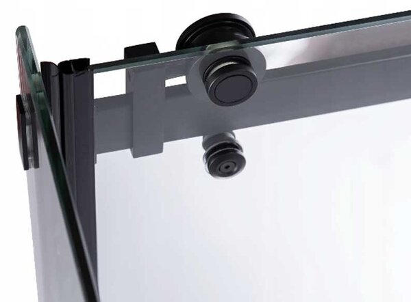BPS-koupelny Obdĺžnikový sprchový kút BS15B 110x80 čierna/transparent - bez vaničky