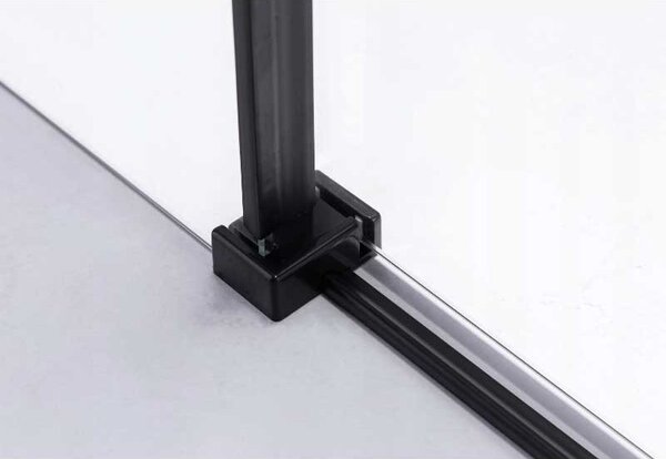 BPS-koupelny Obdĺžnikový sprchový kút BS15B 110x80 čierna/transparent - bez vaničky