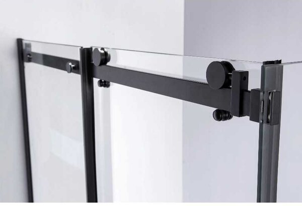 BPS-koupelny Obdĺžnikový sprchový kút BS15B 110x80 čierna/transparent - bez vaničky