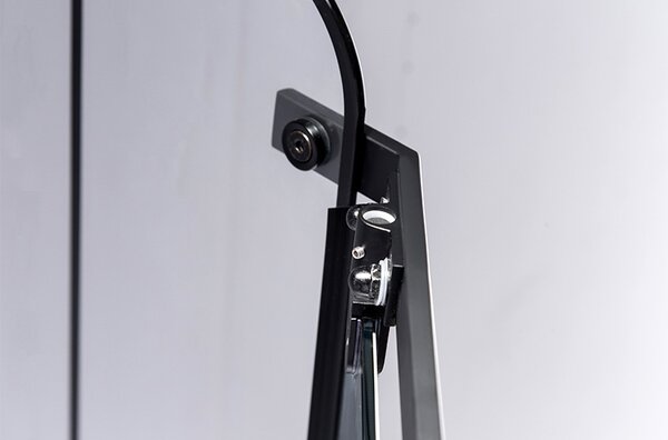 BPS-koupelny Päťuholníkový sprchový kút BS06B 90x90 čierna/transparent - bez vaničky