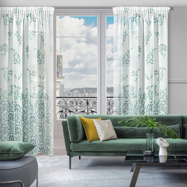 ZÁVES NA PÁSKE CLARISSA 140X270 CM VZOROVANÝ