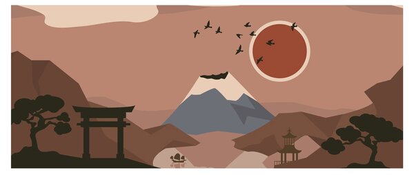 Obraz - Japonsko N⁰1 (120x50 cm)