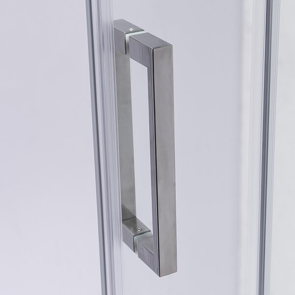 BPS-koupelny Posuvné sprchové dvere SH03D 120 chróm/transparent pre inštaláciu do niky + vanička ST05E 120x70 biela