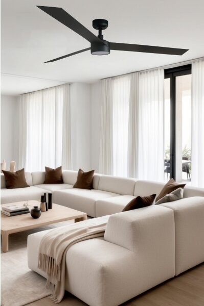 FARO 34293WT1S - LED stmievateľný ventilátor CRUISER XL 18W/230V CCT priemer 160 cm čierny WT + DO