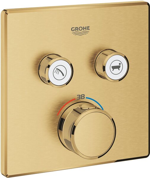 Grohe Grohtherm SmartControl podomietková vaňová-sprchová batéria podomietková zlatá 29124GN0