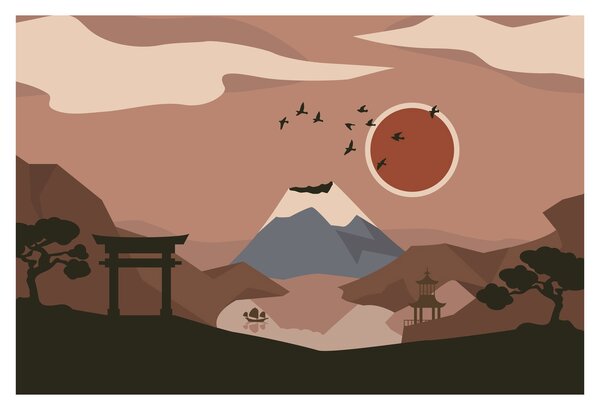Obraz - Japonsko N⁰1 (90x60 cm)