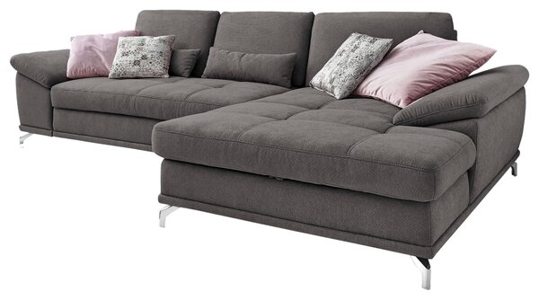 ROHOVÁ SEDAČKA, textil, sivá Sit & More - Sedačky, Online Only