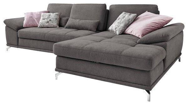 ROHOVÁ SEDAČKA, textil, sivá Sit & More - Sedačky, Online Only