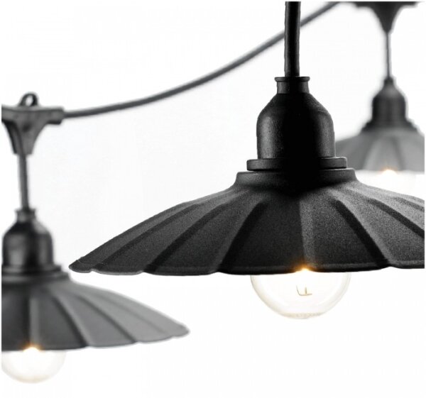 Vonkajšia dekoratívna reťaz CRETE 15xE27/230V 20m IP44