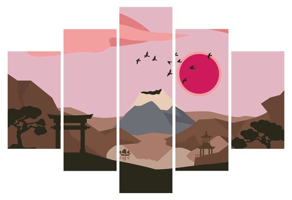 Obraz - Japonsko N⁰2 (150x105 cm)