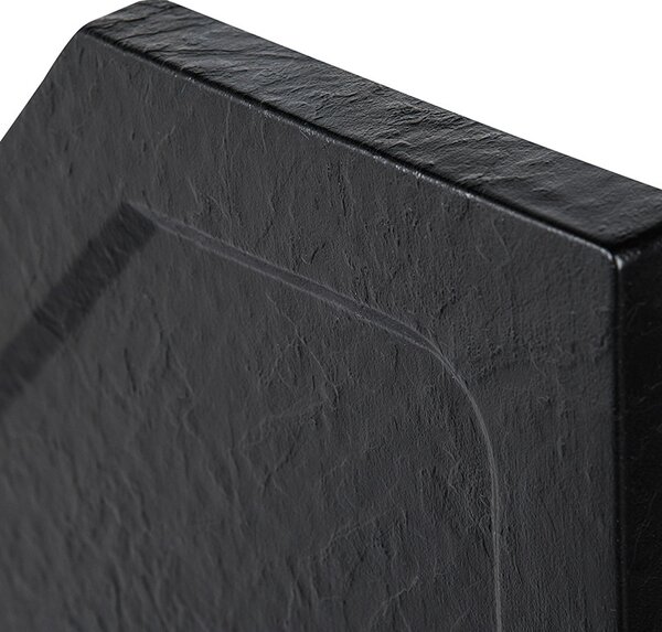 BPS-koupelny Päťuholníková akrylátová sprchová vanička RAVE BL 90x90 čierna