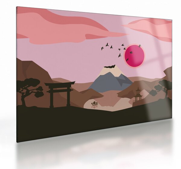 Sklenený obraz - Japonsko N⁰2 (70x50 cm)