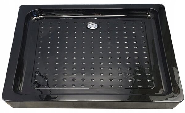 BPS-koupelny Obdĺžniková akrylátová sprchová vanička SXL03C BL 100x80 čierna