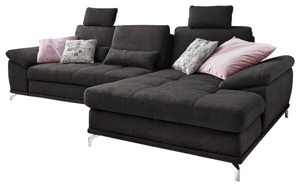 ROHOVÁ SEDAČKA, textil, čierna Sit & More - Sedačky, Online Only
