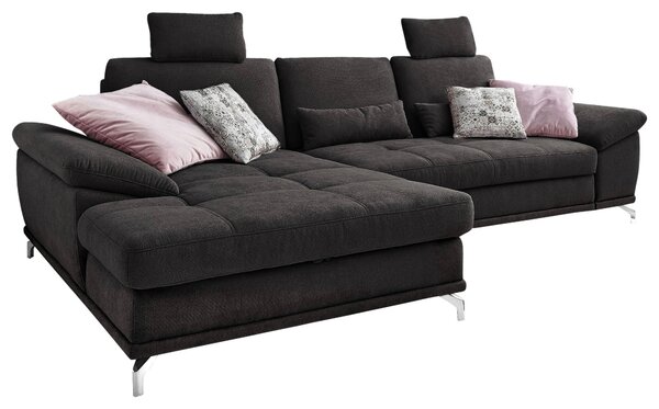 ROHOVÁ SEDAČKA, textil, čierna Sit & More - Sedačky, Online Only