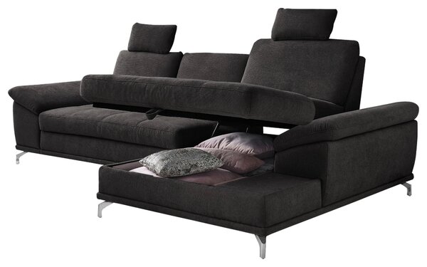 ROHOVÁ SEDAČKA, textil, čierna Sit & More - Sedačky, Online Only